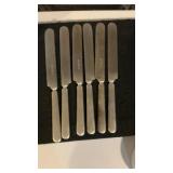 (6) Rogers Nickel Silver Dinner Knives
