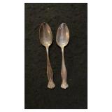 (2) Towle Sterling Cambridge Pattern Teaspoons