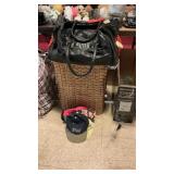 Hamper Full Of Handbags, Leather Tote Bags, Plus