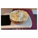 MCM Treasure Craft Lazy Susan Vegetable Tray