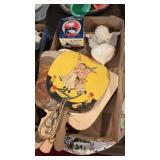Advertising Fans, Wall Pocket, Service Bell
