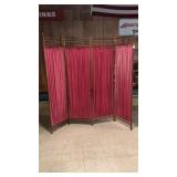 Vintage Four Panel Oak Frame Divider