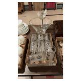 MCM Silver Leaf Tumblers & AH Chip & Dip Set