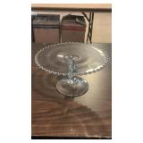 Vintage Imperial Candlewick Pattern Cake Stand