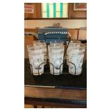 MCM Hazel Atlas Monticello Pattern Tumblers