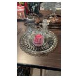 Jeannette Glass Cake Plate & Misc Retro Kitchen