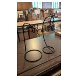 (2) Wrought Iron Counter Stands