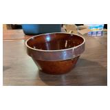 Antique Farmhouse Stoneware Crock Bowl