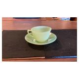 Vintage Fireking Jadeite Cup & Saucer