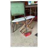 Antique Toy Ironing Board, Iron, Bissell Sweeper