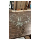 Vintage Indiana Glass Teardrop Pattern Cake Stand