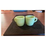 (2) Fire King Restaurant Ware Coffee Mugs
