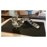 Signed Steuben Art Glass Caterpillar