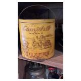 Large Campbells Coffee Tin With Tin Handle