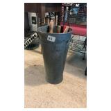 Galvanized Farmhouse Can Full Of Rolling Pins