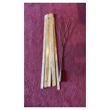 (10) Advertising Yard Sticks & Wire Rug Beater