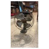 Antique Cast Base Metal Blade Fan