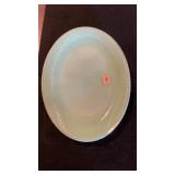 Ribbed Edge Fire King Jadeite Platter