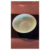 Ribbed Edge Fire King Jadeite Serving Bowl
