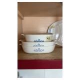 Corningware Lg. Casserole Dishes & Meat Platter
