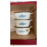 (3) Corningware Casserole Dishes W/Lids