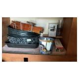 Entire Shelf Of Misc. Kitchen Cooking & Roasting