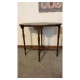Antique Hall Table W/Spindle Type Legs