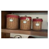 (3) PC. Longaberger Cannister Set