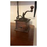 Primitive Coffee Grinder W/Drawer