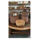 (3) Longaberger Baskets