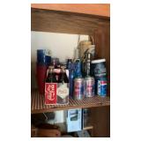 Large Lot Of Collectible Bottles & Cans Plus