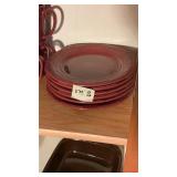(6) Longaberger Pottery Dinner Plates