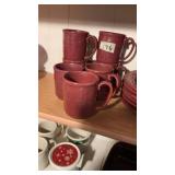(7) Longaberger Pottery Mugs
