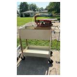 Multi Meter Jig Saw Mounted On Metal Cart