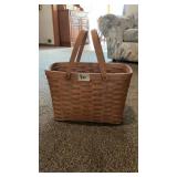 1991 Longaberger Large Market Basket With Liner