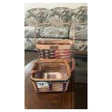 (2) Americana Longaberger Baskets