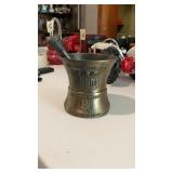 Brass Type Coricidin Mortar & Pestle Set