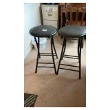 (2) Contemporary Fold Up Bar Stools