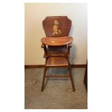 Vintage/Retro High Chair With Wooden Tray