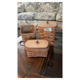 (3) Longaberger Baskets