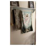Wall Shelf & Misc. Decorator Tapestries