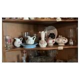 Shelf Full Of Glassware & China
