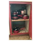 Cabinet Full Of Quality Cooking & Roasting Pans