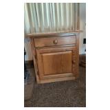 Oak Side Table/Cabinet