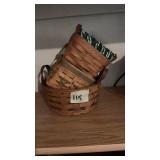 (3) Mini Longaberger Baskets