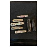 (7) Vintage Advertising Pocket Knives, Plus