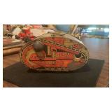 1930's Marx #3 US Army Turnover Tank Toy