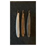 (3) Vintage Straight Razors