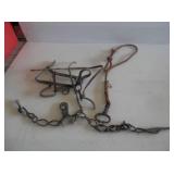 Group of 3- nose ring on rope, calf hooves,
