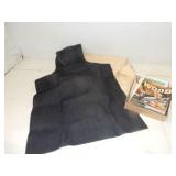 Asst items include denim work apron, white canvas